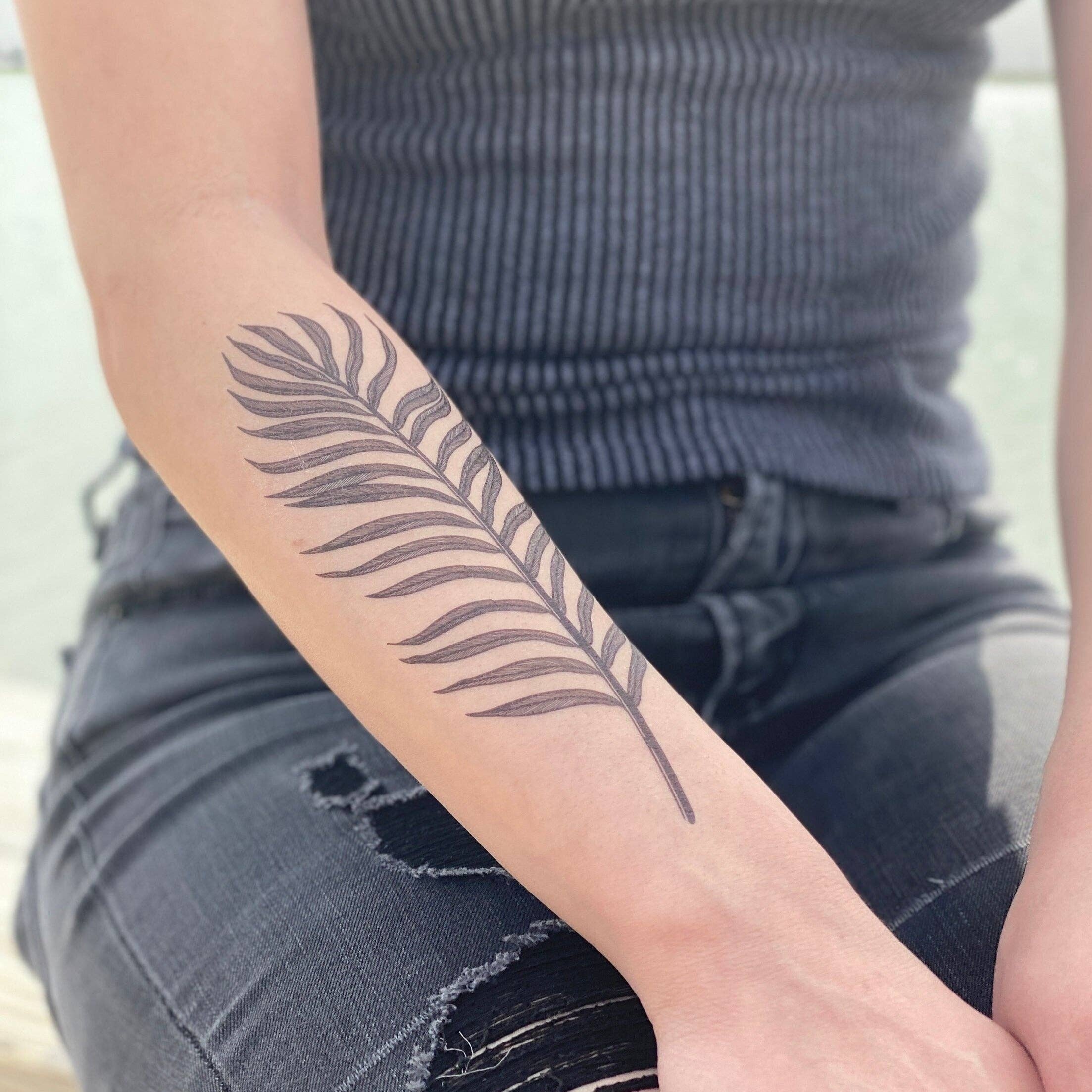 Palm Leaf Temporary Tattoo