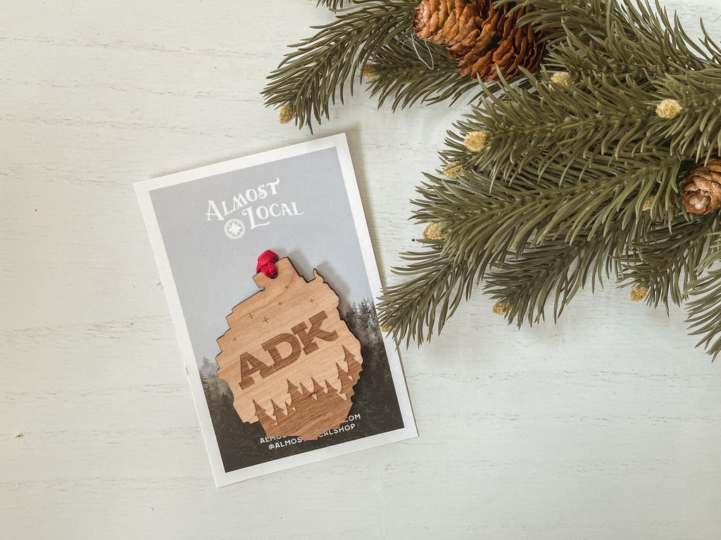 Adirondack Starry Wood Ornament
