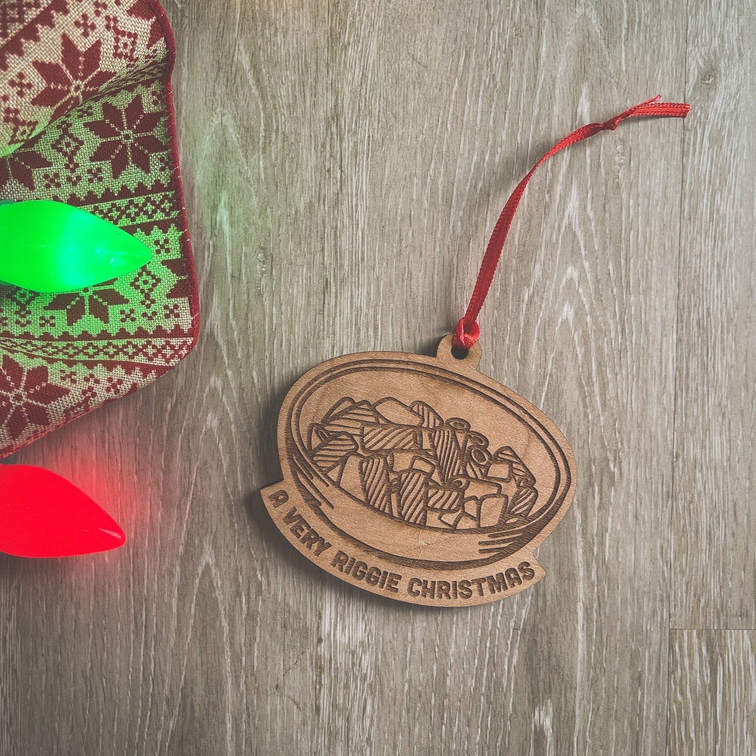 Chicken Riggies Utica Wood Ornament