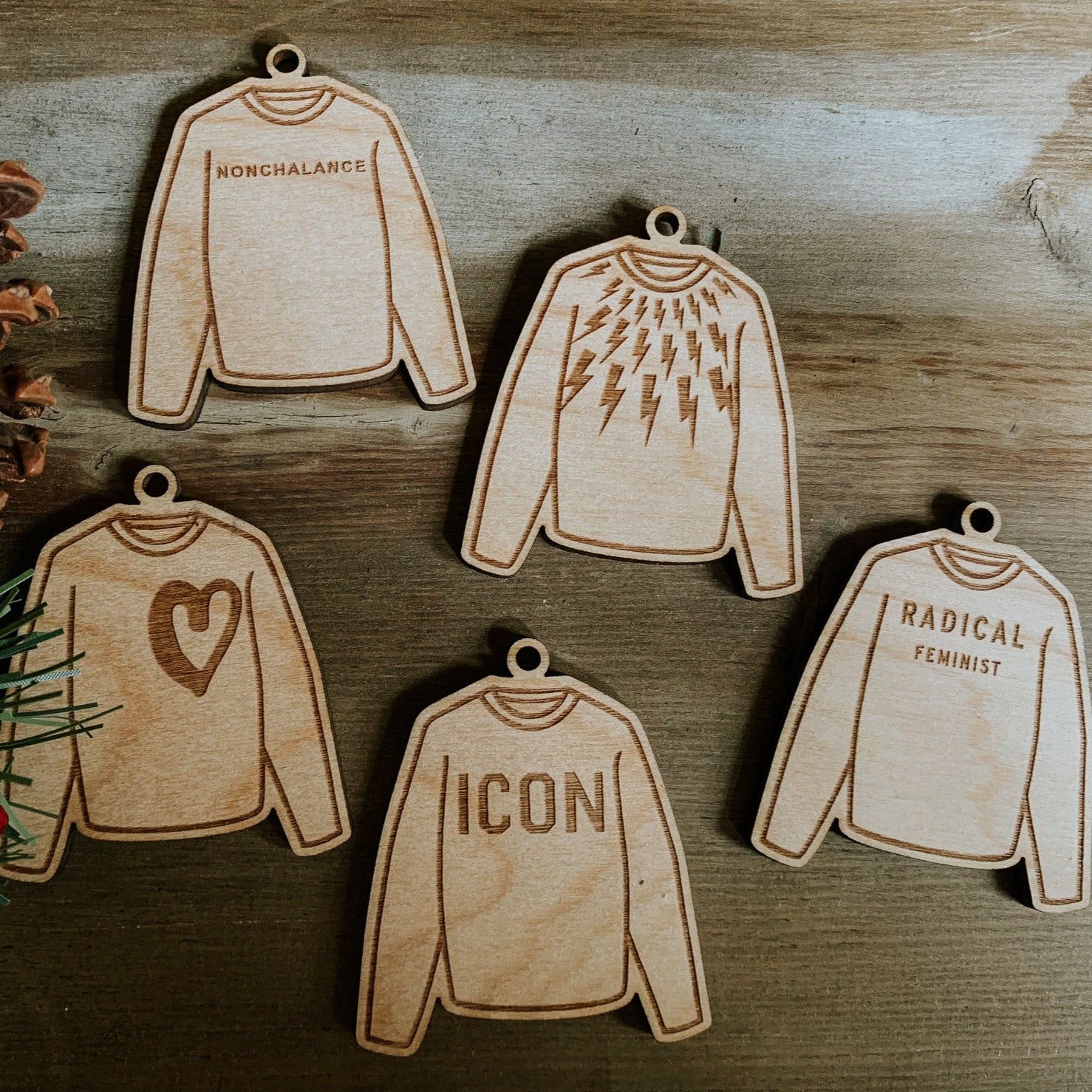 David Rose Sweater Ornament